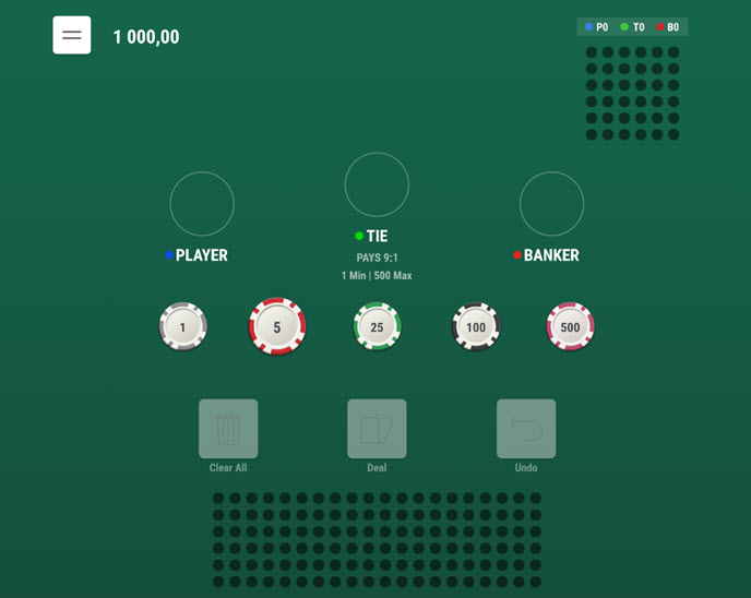 Baccarat (Qora)
