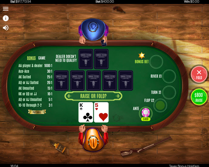 Bonus Texas Hold'em (Flipluck)