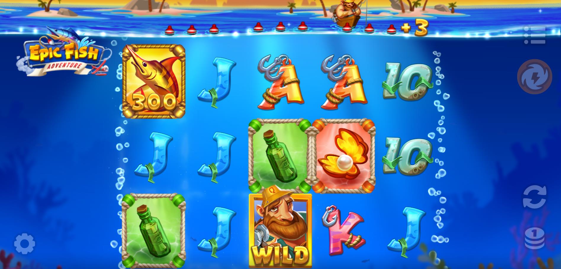 Бонусная игра слота Epic Fish Adventure