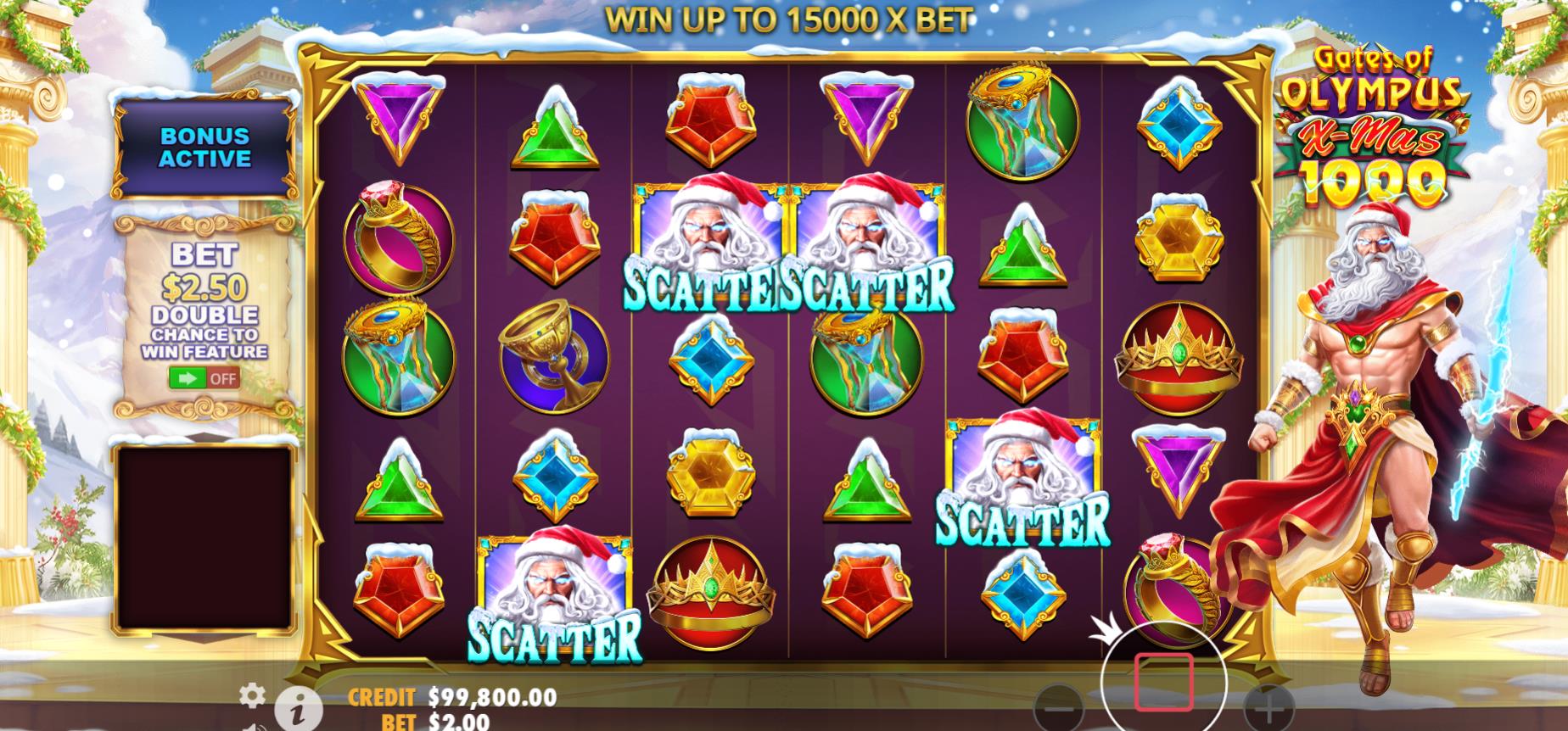 Новый слот Gates Of Olympus Xmas 1000