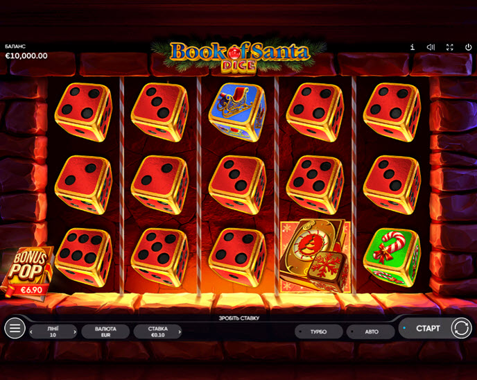 Book of Santa Dice