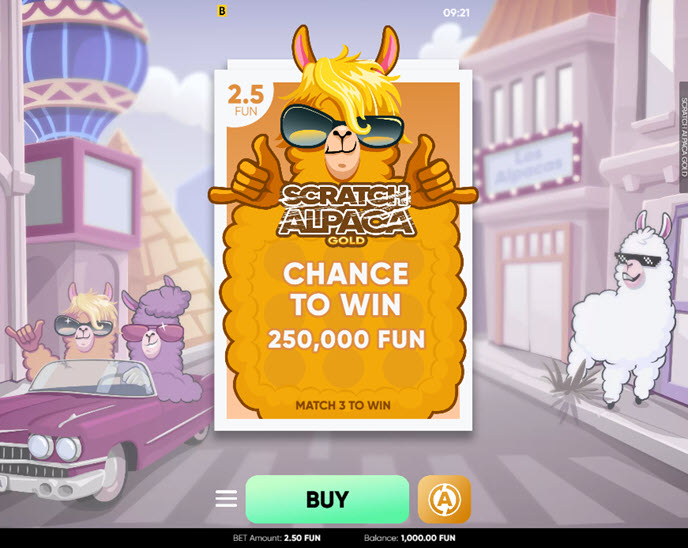 Scratch Alpaca Gold